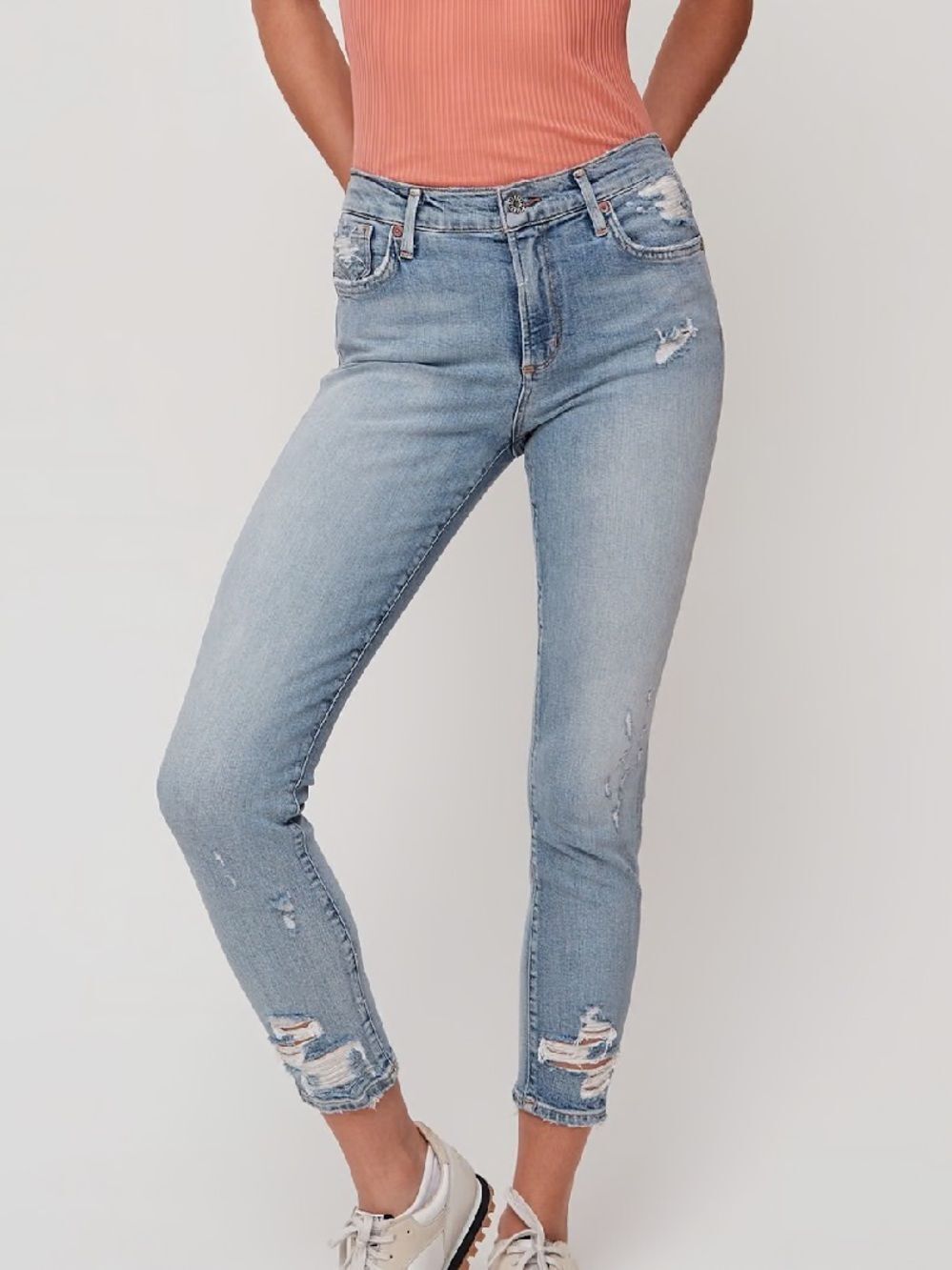 AGOLDE | Sophie Crop Distressed Jean - Size 30